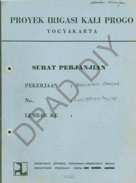 Surat perjanjian jual -  beli No. 04/1/P/PIKP/perj/1978, Pengadaan peralatan kantor,  Proyek irig...