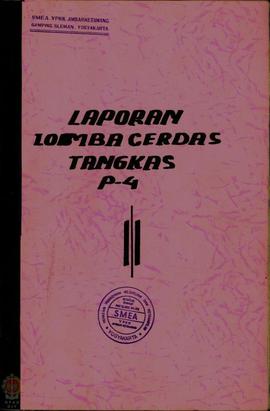 Laporan Penyelenggaraan Lomba Cerdas Tangkas P4 Tahun 1988