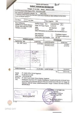 Surat Perintah Pencairan Dana kepada PT. Asana Citra Yasa untuk Pembayaran Uang Muka 20% Kegiatan...