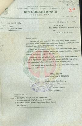 Penyelesaian tanah RRI Nusantara II Yogyakarta.