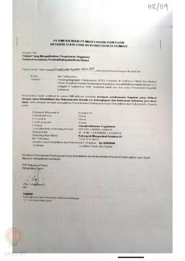 Permohonan Pembayaran Bantuan Rehabilitasi dan Rekonstruksi Rumah, Nama Kelompok Masyarakat Kedat...