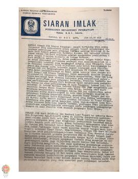 Siaran Imlek Pusdalopen Deppen RRI Jakarta tentang kunjungan Sekjen PBB Kurt Waldhein bersama ist...