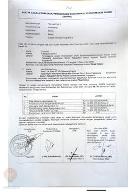 Berita Acara Penarikan/Penggunaan Dana Rehabilitasi/Rekonstruksi Rumah (BAPPD) Rusak Berat, Nama ...