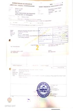 Surat Perintah Pencairan Dana kepada Kelompok Masyarakat Kabupaten Sleman untuk Belanja Lain-lain...