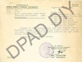 Surat Edaran dari Menteri Dalam Negeri Nomor 041/866/5J mengenai wajib serah-simpan produk hukum/...