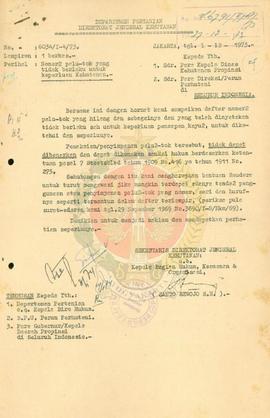 Nomor palu-tok yang tidak berlaku untuk keperluan Kehutanan.