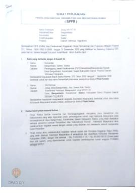 Surat Perjanjian Penyaluran Bantuan Rehabilitasi dan Rekonstruksi Rumah (SPPB),  Nama Kelompok Ju...