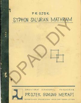 Penjelasan singkat proyek Syphon Saluran Mataram di Kali Krasak oleh Dinas PU DIY.