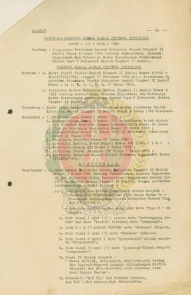 Salinan  Keputusan Gubernur Kepala Daerah Istimewa Yogyakarta nomor: 239/KPTS/1982 tentang penges...