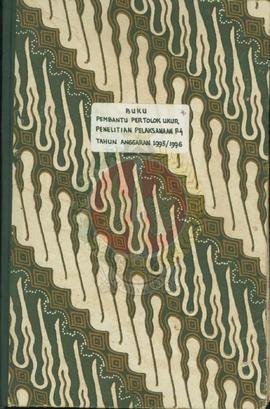 Buku pembantu pertolok ukur penelitian pelaksanaan P-4 tahun anggaran 1995/1996