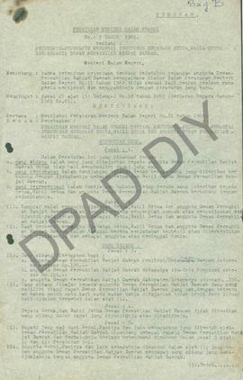 Peraturan Menteri Dalam Negeri No: 5 Tahun 1969 tentang Petunjuk-petunjuk Mengenai Kedudukan Keua...