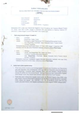 Surat Perjanjian Penyaluran Bantuan Rehabilitasi dan Rekonstruksi Rumah (SPPB),  Nama Kelompok Se...