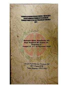 Makalah Akhir Penataran P-4 bagi Pegawai Republik Indonesia Eselon IV angkatan X tanggal 15 sampa...