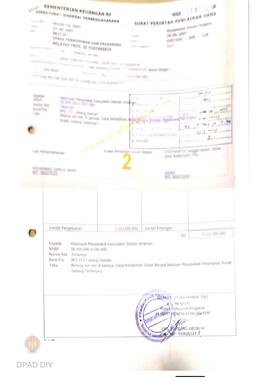 Surat Perintah Pencairan Dana kepada Kelompok Masyarakat Kabupaten Sleman untuk Belanja Lain-lain...