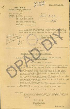 Peraturan Pemerintah Nomor : 176 Tahun 1961 tentang uang saku, uang kompensasi, uang pesangon dan...