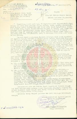 Permohonan hak milik atas tanah OO/Gundul di Desa Tambaklan, Kalurahan Srimartani, Piyungan, Bantul.