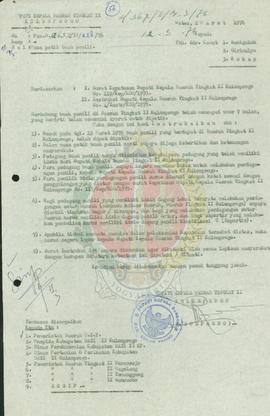 Dasar pelaksanaan masa petik buah panili di daerah Kab. Kulon Progo. No:Pemda/2632/IV/228/76